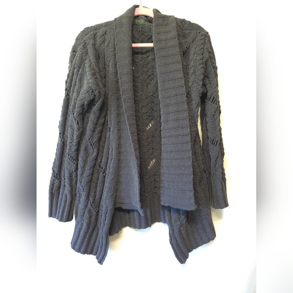 Cozy Gray Knit Cardigan